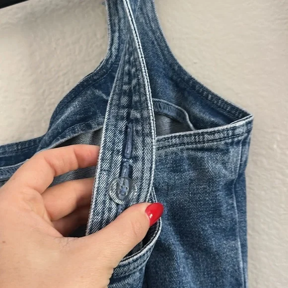 Abercrombie & Fitch Blue Denim Mini Dress - Picture 3 of 4